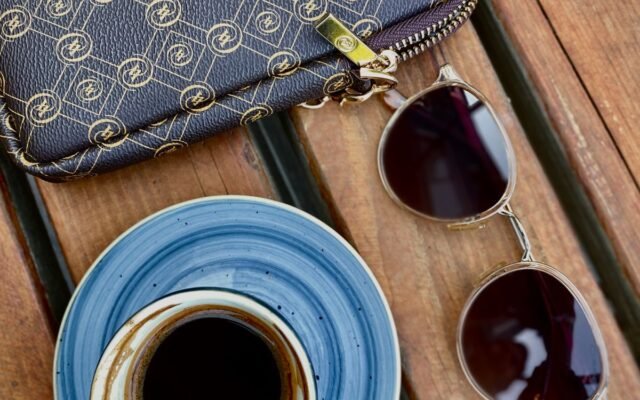 Flat lay coffee